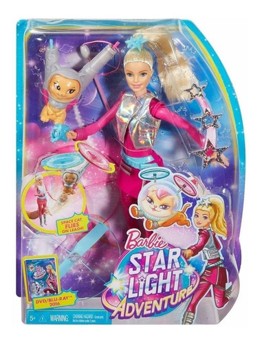 Barbie Aventura Nas Estrelas Galáctica E Gatinho Voador