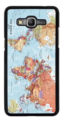 Funda Para Samsung Galaxy Mapa Mundo Planeta Azul