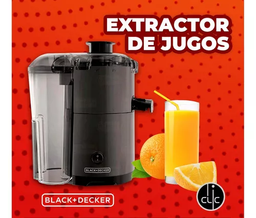 Extractor de jugos Black+Decker JE2500B-LA negro