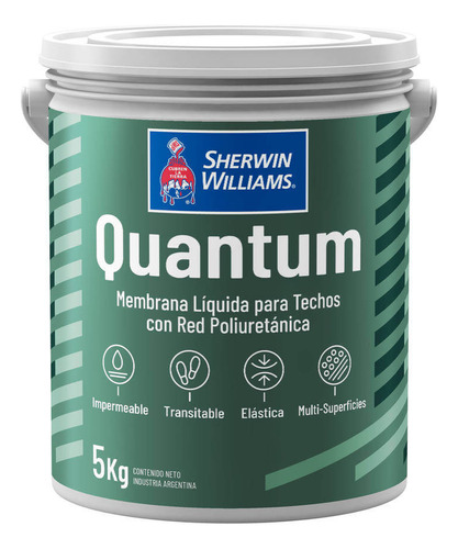 Quantum Membrana Techo Liquida Poliuretanica 20 Kilos Rojo T
