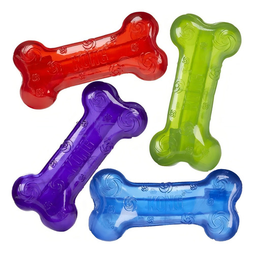 Kong Hueso Para Perros Squeezz Talla L Color Morado
