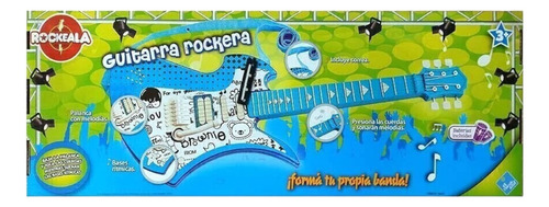 Guitarra Rockera Con Cuerdas Musical A Pila El Duende Azul