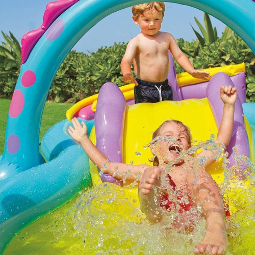 Piscina Inflable / Play Center Dinosaurio R Intex, Acuarela