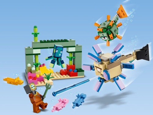 Imagen 3 de 5 de Lego Minecraft - The Guardian Battle - 255 Pcs - 21180 -