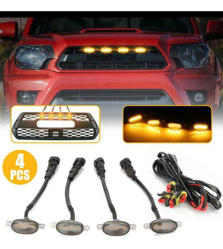 Faro Ámbar Parrilla Carros Camionetas Led 4