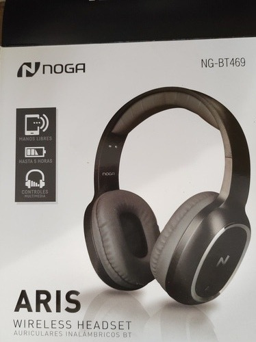 Auriculares Inalámbricos Noga Aris Ng-bt469 Negro Y Negro