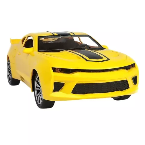 Brinquedo para Crianças Carrinho de Controle Remoto 1:16 Com Luz de Farol e  4 Funções Amarelo Importway - BW025AM