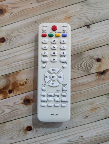 Imagen 2 de 3 de Control Remoto Para Tv Led Y Lcd Blanco Htr-250