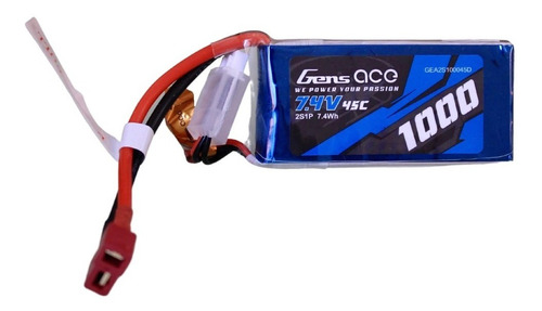 Bateria Lipo 1000mah 7.4v 2s 45c Tattu Tukiba