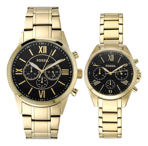 Reloj Fossil Flynn Bq2400set Hombre Mujer En Stock Original 