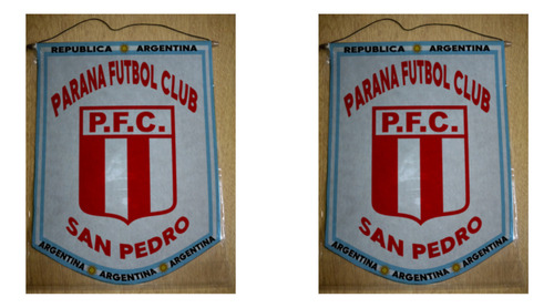 Banderin Chico 13cm Parana Fc San Pedro