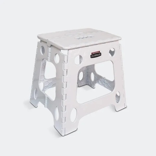 Imagen 4 de 5 de Taburete Banqueta Banquito Plegable Plástica 35cm Colombraro