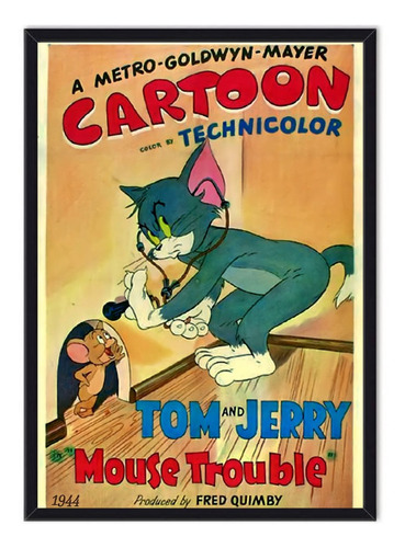 Cuadro -  Afiche Tom Y Jerry Cortometraje 1944