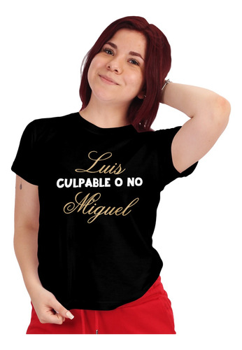 Polera Algodón Luis Miguel Concierto 2023 Dorado  - Dama D11