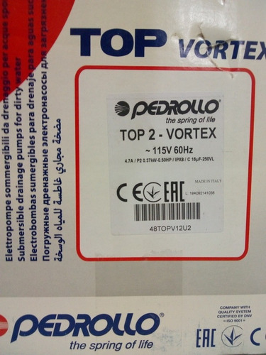 Bomba Sumergible Pedrollo Top2-vortex-1