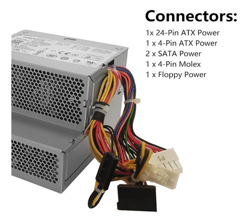 Fuente De Poder Dell Mod H280p-01 P/n: Hp-q2828f3p 280w Ev0 (Reacondicionado)