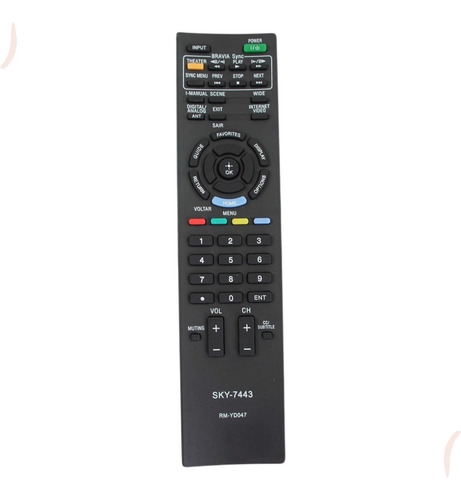 Mando a distancia compatible con el televisor LED LCD Sony Bravia