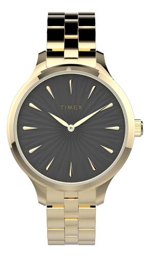 Reloj Timex Peyton Para Mujer De 36 Mm, Caja En Tono Dorado,