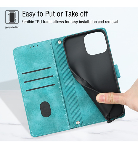 Funda Tipo Cartera Multifuncional De La Serie Umidigi Con Puntales Ajustables Y Correa De Hombro Desmontable, Ranuras Para Tarjetas