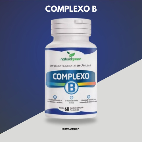 Kit Coenzima Q10 + Treonato + Complexo B 60 Capsulas Sem Sab
