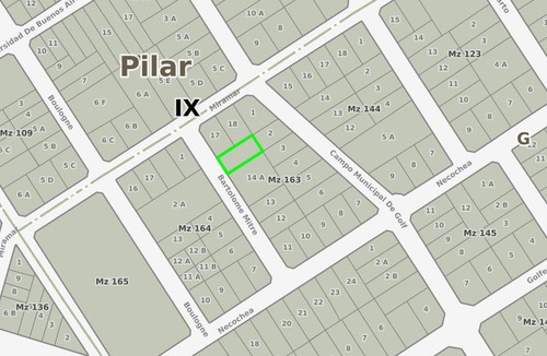 Imagen 3 de 7 de Lote De 495m2 En Venta - Pilar