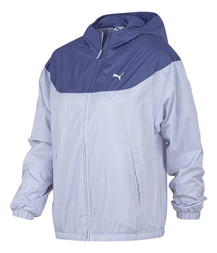 Campera Rompeviento Puma Ess Mujer Celeste Solo Deportes