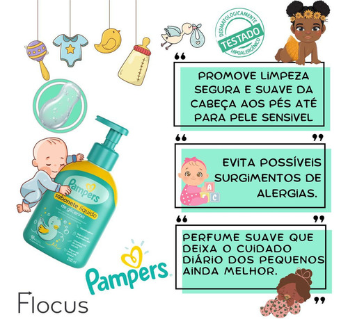 Kit Pampers Glicerina Bepantol Baby Pomada Assaduras Lenços