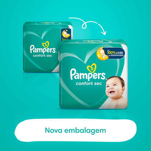 Fralda Pampers Confort Sec G 70 unidades