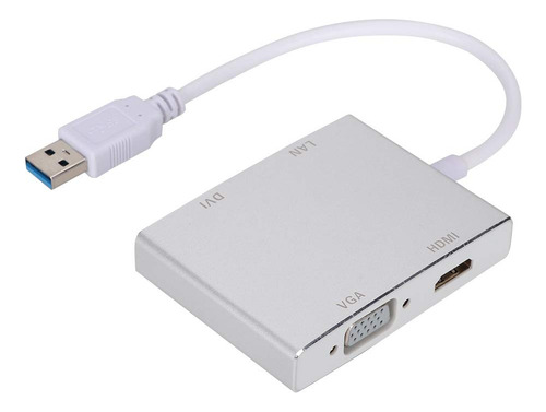 Adaptador Janzoom Usb 3.0 Liviano Vga Lan Dvi 1080p Para