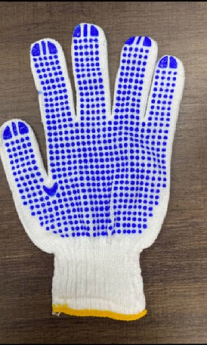 Paquete De Guantes De Algodón Carolina Con Puntos Pvc