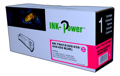 Toner Tn 419 / Tn 416 / Tn 411 Magenta Alternativo Ink-power