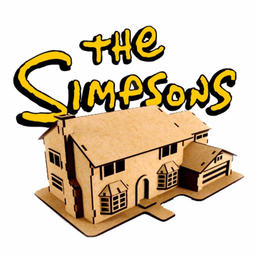 Casa Simpsons Mdf Fibrofacil