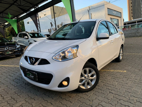 Imagem 1 de 15 de Nissan March Sv 1.6 16v Flexstart 5p Aut. 2020 Branco 20...