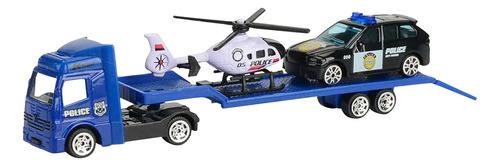 Camiones De Remolque De Plataforma Plana Z Toy Alloy Trailer