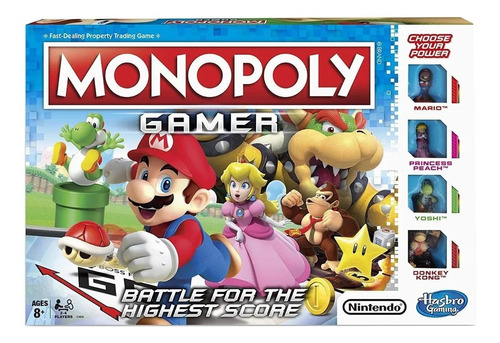 Imagen 1 de 7 de Juego de mesa Monopoly Gamer Hasbro C1815