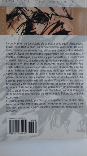 Pensar La Locura Ensayos Sobre Foucault Roudinesco Y Otros