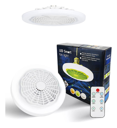 Multifun Foco Ventilador Con Lampara Led30w Y Control Remoto