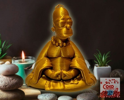 Homero Buda 10 Cm Decoración Zen Meditación 3d