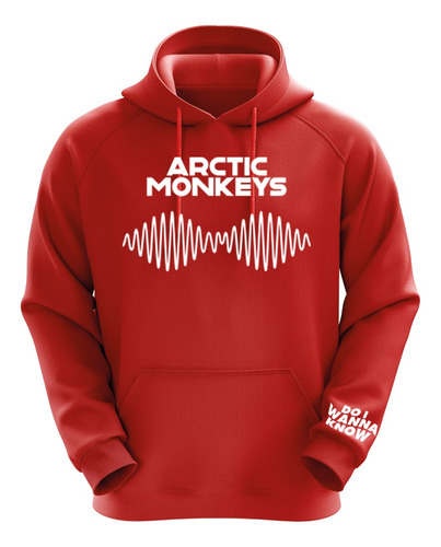 Polerón Rojo Arctic Monkeys Diseño 3