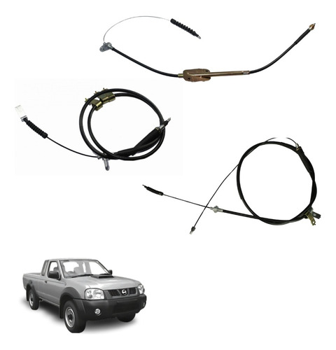 Kit Chicotes Freno Mano Largos Pick Up D21 1994-2007 Cablex