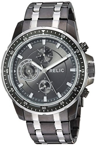 Relic Mens Heath Quartz Two Tone Stainless Steel Dress