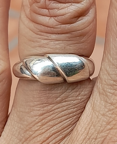 Anillo De Plata Bombe Plateado 14 (Usado)
