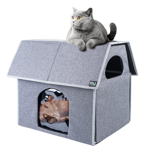 Casa Para Gatos Al Aire Libre Miu Color Large, Resistente A