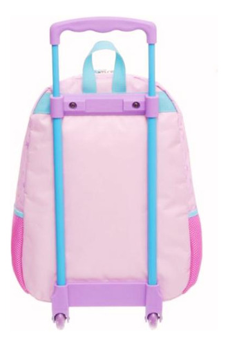 Kit Mochila Mochilete Sereia Escolar Rodinhas G Com Estojo