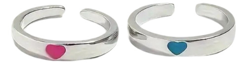 Anillo Ajustable De Corazón Que Brilla En La Oscuridad