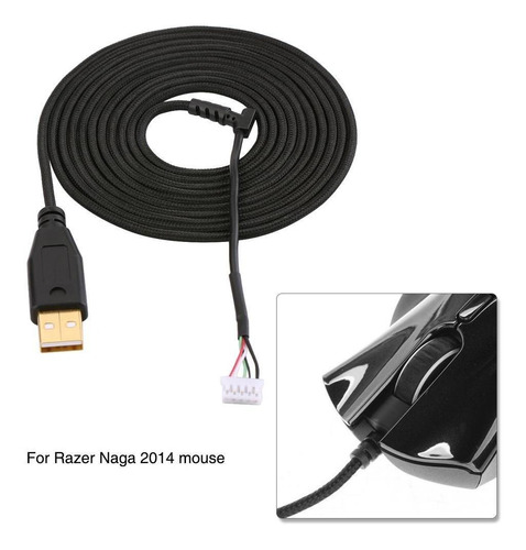 2.2m Cabo De Substituição Usb Cabo Para Razer Naga 2014 Ga