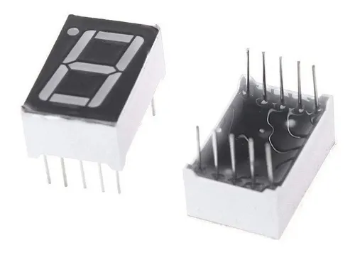 Display Led 1 Digito 7 Segmentos Arduino Anodo Comun Rojo