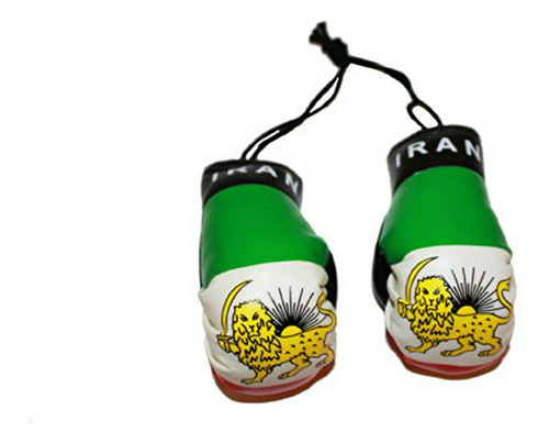 Mini Guantes De Boxeo Con Bandera Y León De Irán.