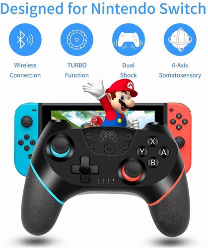 Gamepad Joystick Inalambrico Compatible Con Ns Y Windows Pc