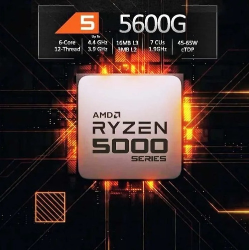 Imagen 4 de 7 de Combo Amd Ryzen 5 5600g + Board B450 + Memoria Ram 16gb Ddr4